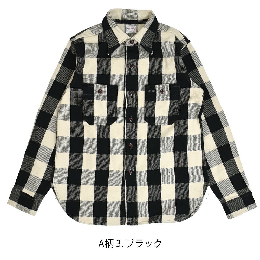 ウエアハウス (WAREHOUSE) Lot 3104 FLANNEL SHIRTS A柄 B柄 ONE WASH