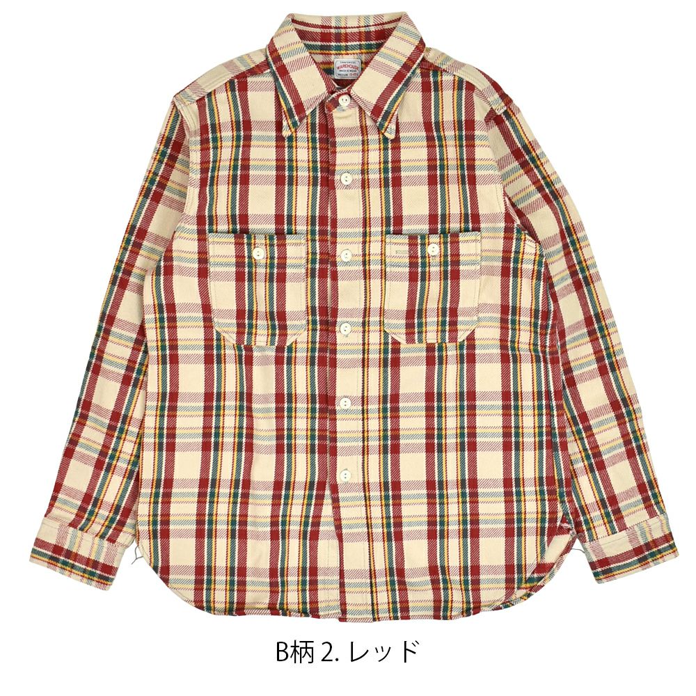 ウエアハウス (WAREHOUSE) Lot 3104 FLANNEL SHIRTS A柄 B柄 ONE WASH