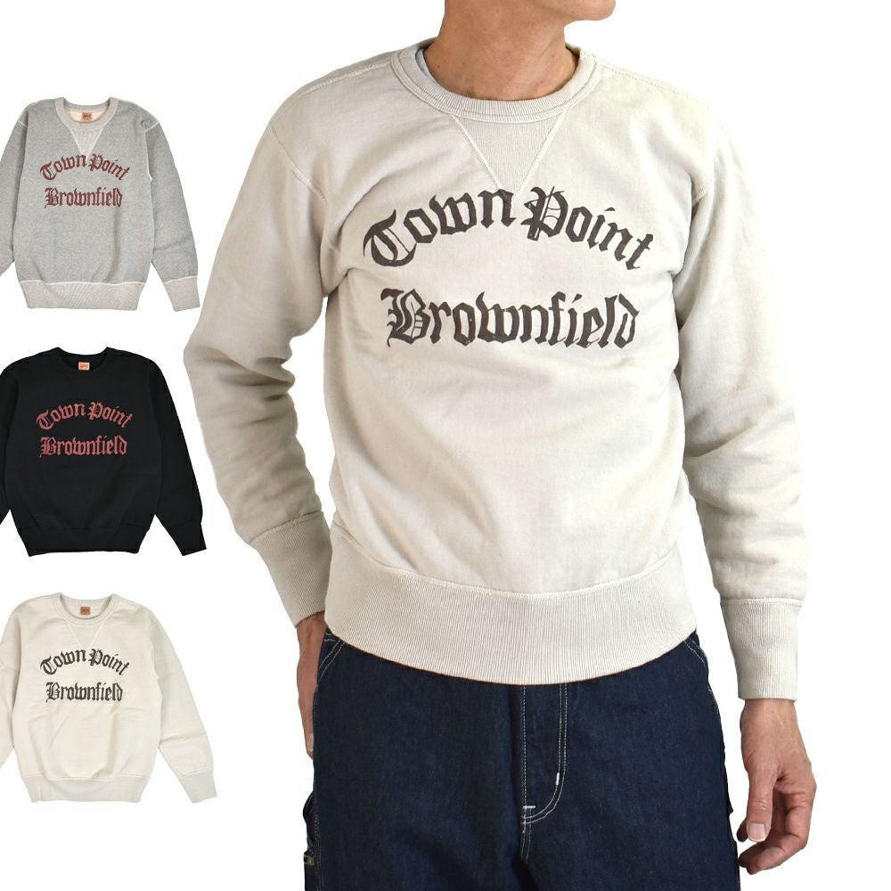 デラックスウエア (DELUXEWARE) TOWN POINT 長袖プリントトレーナー