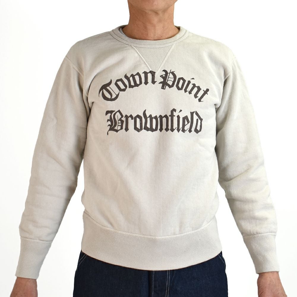 デラックスウエア (DELUXEWARE) TOWN POINT 長袖プリントトレーナー