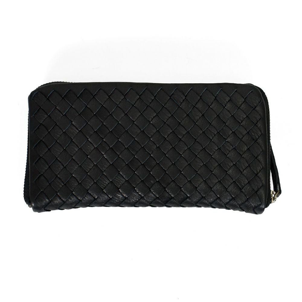 アインソフ (Ain Soph) メッシュ コンパクトラウンドファスナー長財布 革財布 黒 ギフト (242006) DA1600-CNP