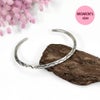 ラリースミス (LARRY SMITH) LADIE'S EXTRA THIN TRIANGLE BRACELET -LEAF- トライアングルバングルリーフ シルバーアクセサリー BR-0123-L
