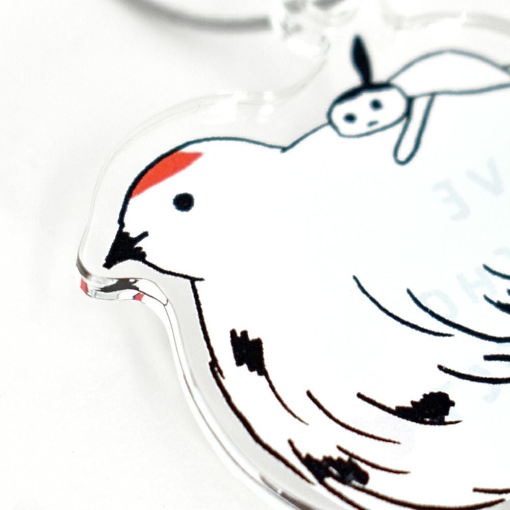 マーブルシュッド (marble SUD) raicho キーホルダー エビスミナミちゃん×ライチョウ ライチョウ保護スクラムプロジェクト 長野県 09EF999236