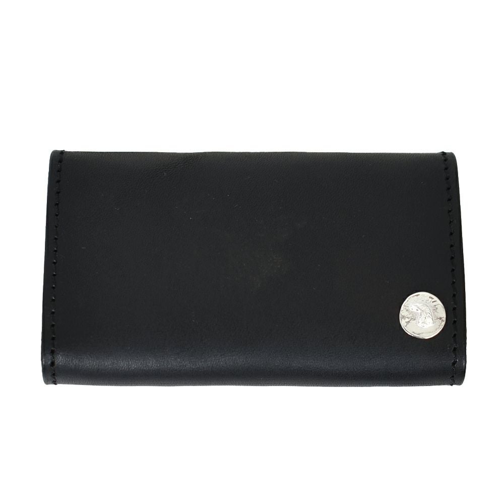 ラリースミス (LARRY SMITH) CLASSIC CARD CASE No. 1 (SHELL) コンチョ付きレザーカードケース 名刺入れ LT-0065-1