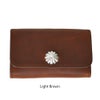 ラリースミス (LARRY SMITH) CLASSIC CARD CASE No. 1 (SHELL) コンチョ付きレザーカードケース 名刺入れ LT-0065-1 Light Brown