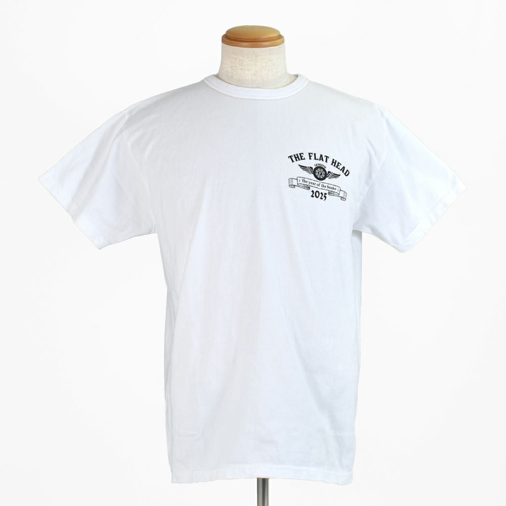 フラットヘッド(THE FLAT HEAD) 小松美羽 干支 Tシャツ 巳 半袖