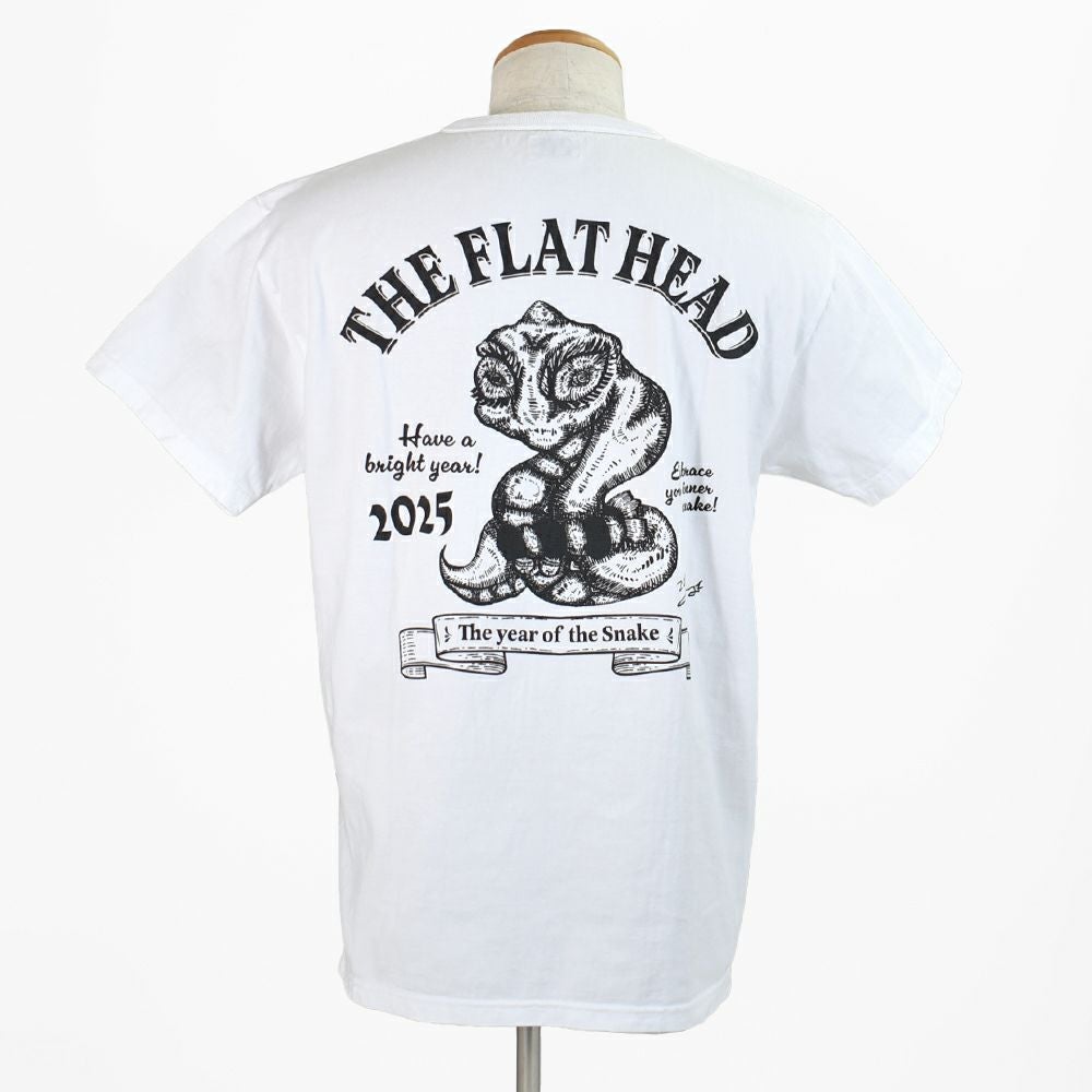 フラットヘッド(THE FLAT HEAD) 小松美羽 干支 Tシャツ 巳 半袖