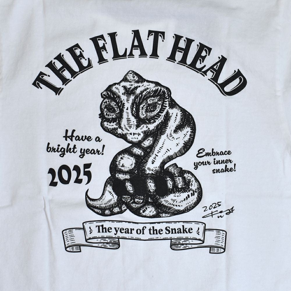 フラットヘッド(THE FLAT HEAD) 小松美羽 干支 Tシャツ 巳 半袖