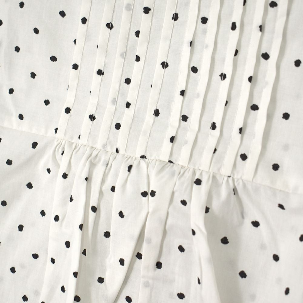 ポンデシャロン (PONT DE CHALONS) ブラウス 長袖ドットブラウス プルオーバーシャツ PON2025BL