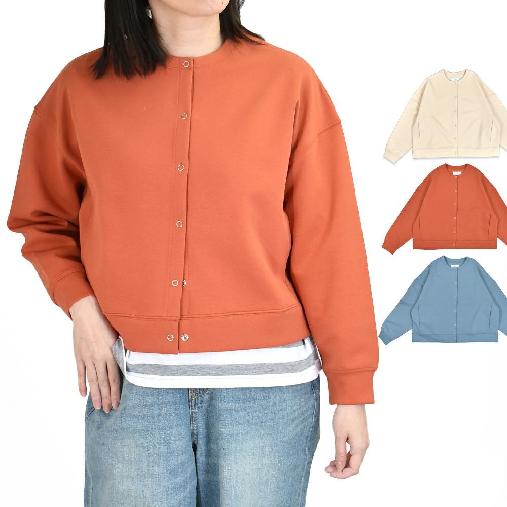 ポンデシャロン(PONT DE CHALONS)ドロップスナップカーデ カットソーカーディガン ライトアウター 22510313