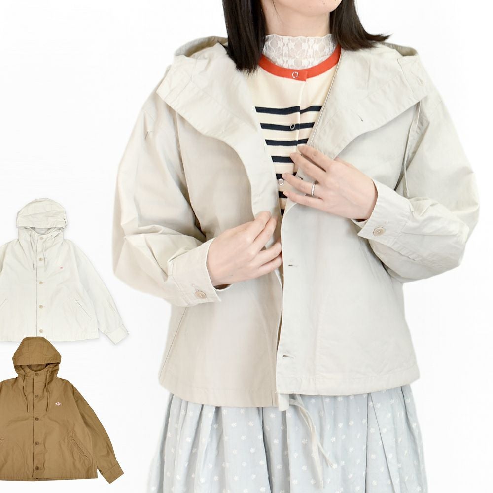 ダントン (DANTON) SHORT HOODED JACKET ライトアウター フード付きコート DT-A0474CFD