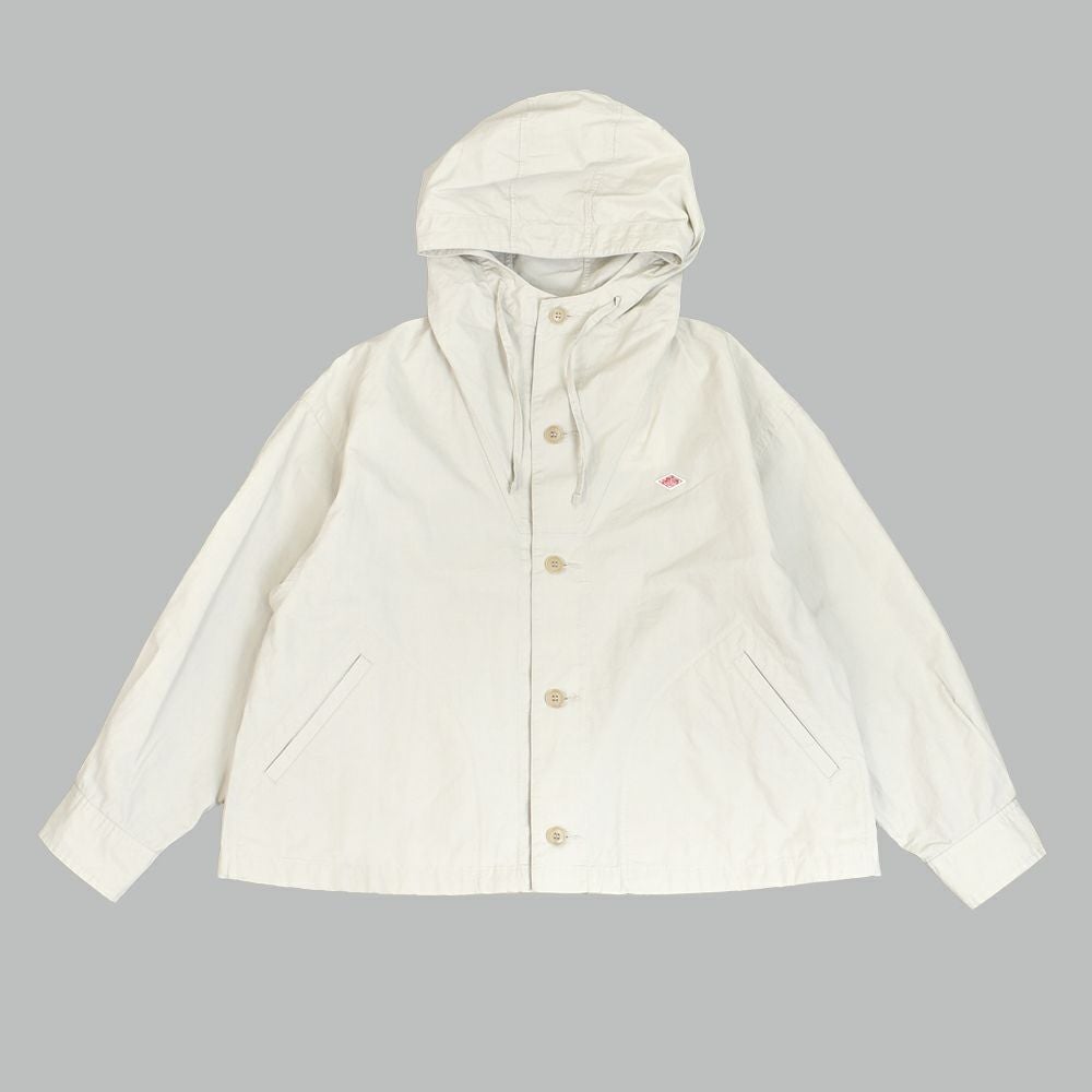 ダントン (DANTON) SHORT HOODED JACKET ライトアウター フード付きコート DT-A0474CFD OYSTER