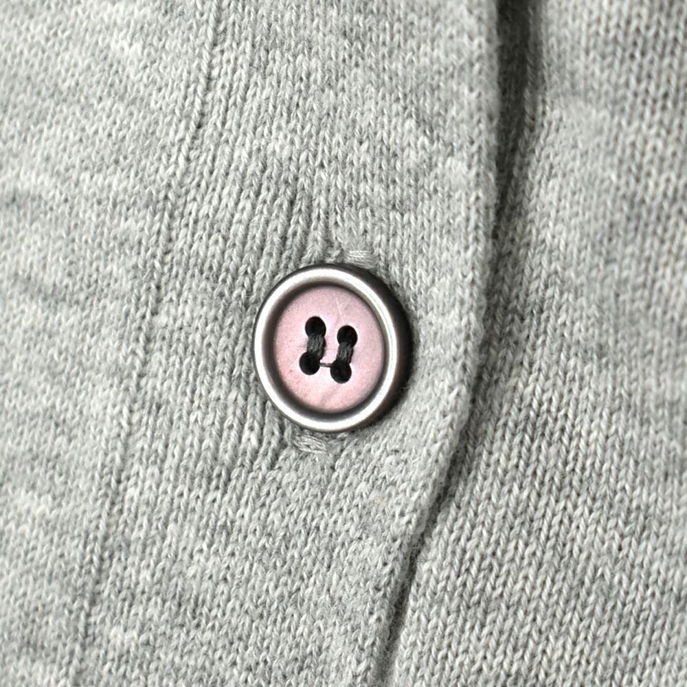 マオメイド (MAOMADE) BACK スリット ほんのり Aライン Vネック カーディガン コットンカーディガン 511108