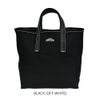 ダントン (DANTON) VOSGES MOYEN COTTON CANVAS TOTE BAG キャンバストートバッグ BLACK(OFF WHITE)