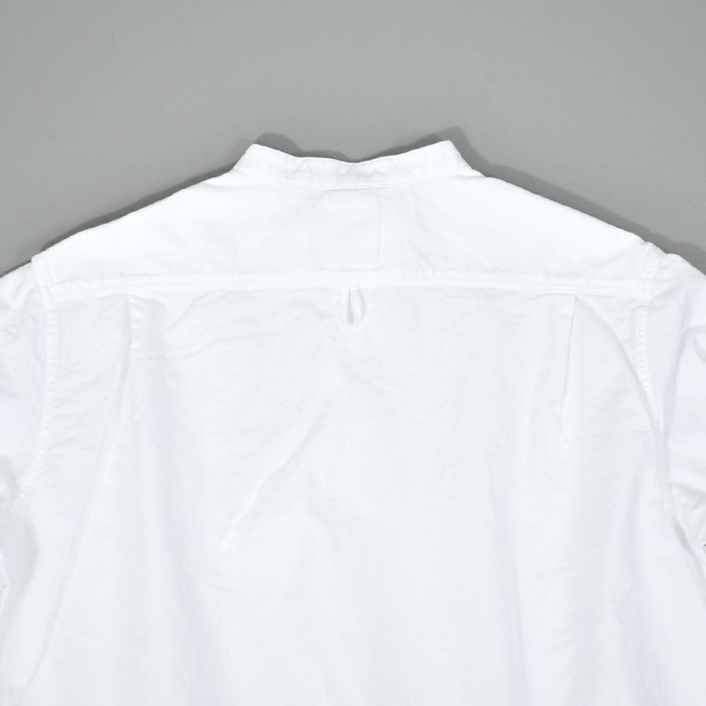 ダントン (DANTON) WOMEN'S OXFORD BAND COLLAR SHIRT PLAIN コットンノーカラー長袖シャツ バンドカラーシャツ DT-B0279SOX