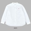ダントン (DANTON) WOMEN'S OXFORD BAND COLLAR SHIRT PLAIN コットンノーカラー長袖シャツ バンドカラーシャツ DT-B0279SOX WHITE