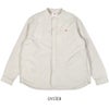 ダントン (DANTON) WOMEN'S OXFORD BAND COLLAR SHIRT PLAIN コットンノーカラー長袖シャツ バンドカラーシャツ DT-B0279SOX OYSTER