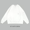 ジムフレックス (GYMPHLEX) CREW NECK L/S T-SHIRT クルーネック ヘビーウエイト ロングスリーブTシャツ 長袖Tシャツ GY-C0102HWJ OFF WHITE(GREEN)