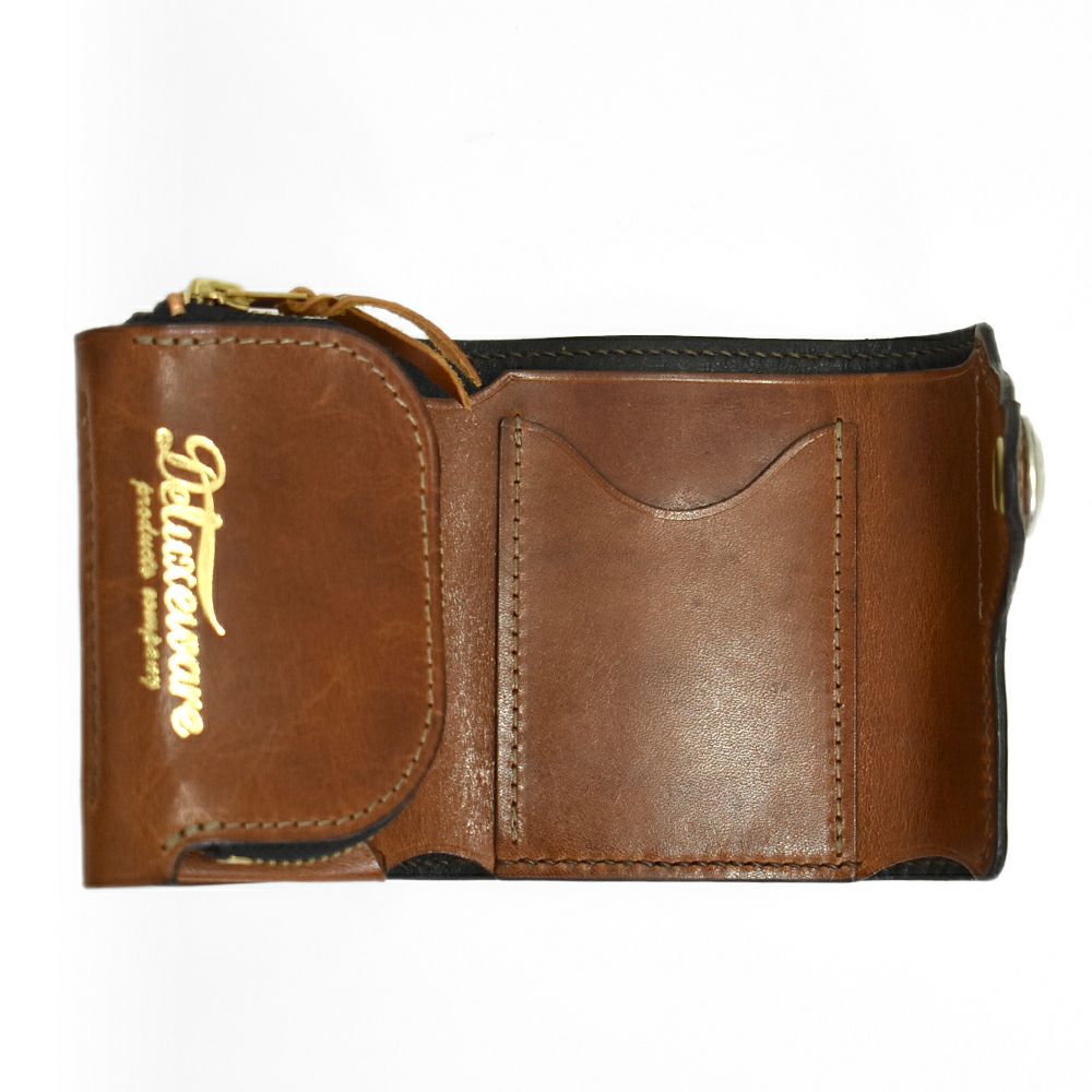 デラックスウエア (DELUXEWARE) THREEFOLD WALLET 二つ折り財布 レザー