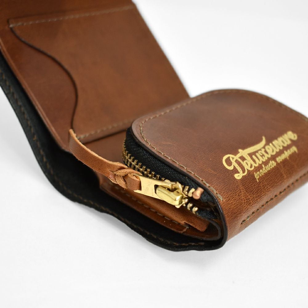 デラックスウエア (DELUXEWARE) THREEFOLD WALLET 二つ折り財布 レザー