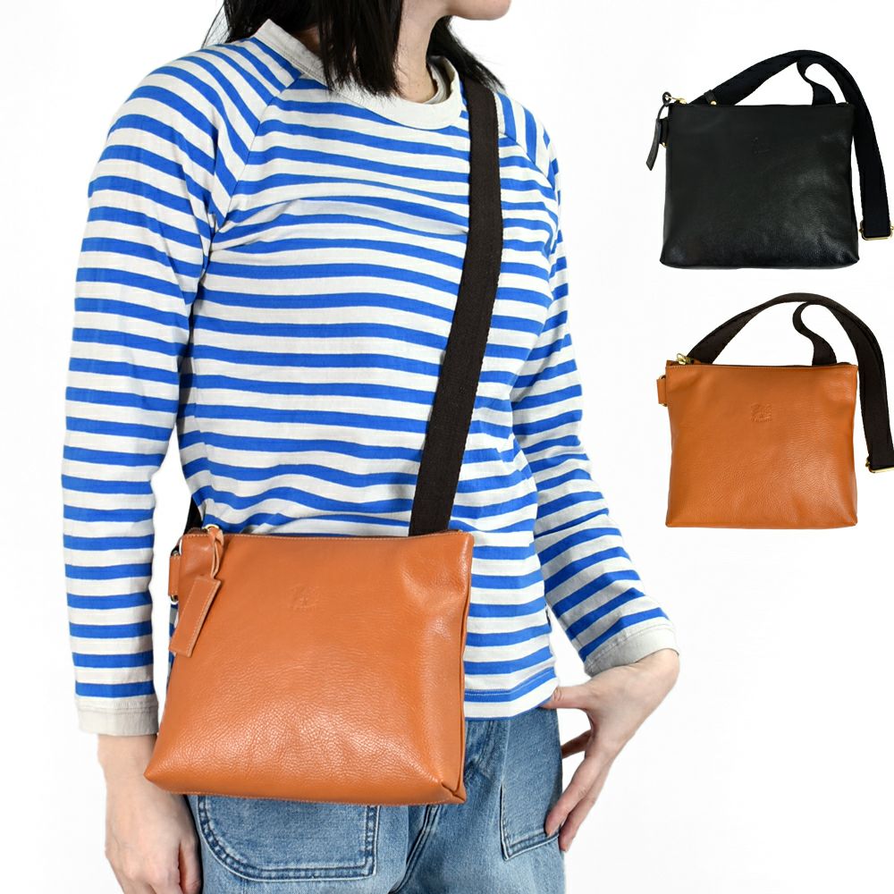 イルビゾンテ (IL BISONTE) クロスボディバッグ レザーショルダー