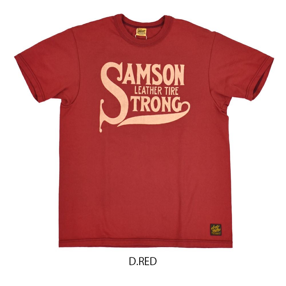 デラックスウエア (DELUXEWARE) SAMSON 半袖プリントTシャツ SDTS-2501 D.RED