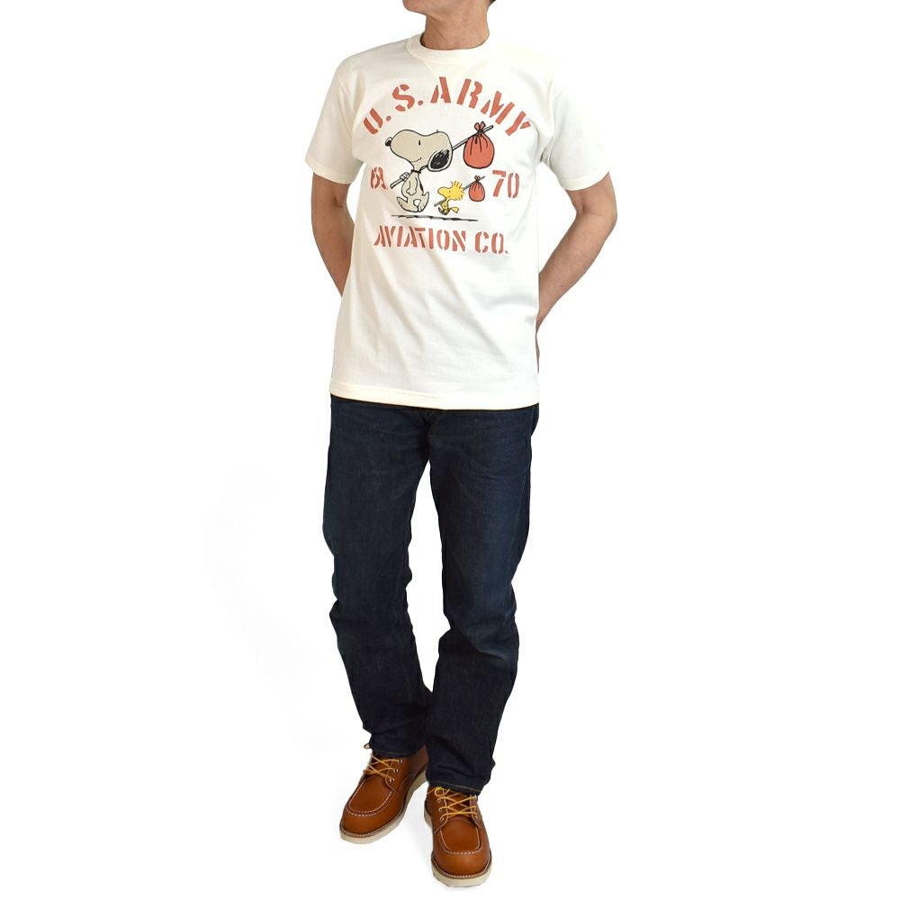 トイズマッコイ (TOYS McCOY) SNOOPY TEE SNOOPY -U.S.ARMY 69 70 AVIATION CO.- 半袖プリントTシャツ スヌーピー TMC2520