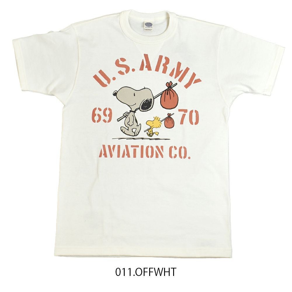 トイズマッコイ (TOYS McCOY) SNOOPY TEE SNOOPY -U.S.ARMY 69 70 AVIATION CO.- 半袖プリントTシャツ スヌーピー TMC2520