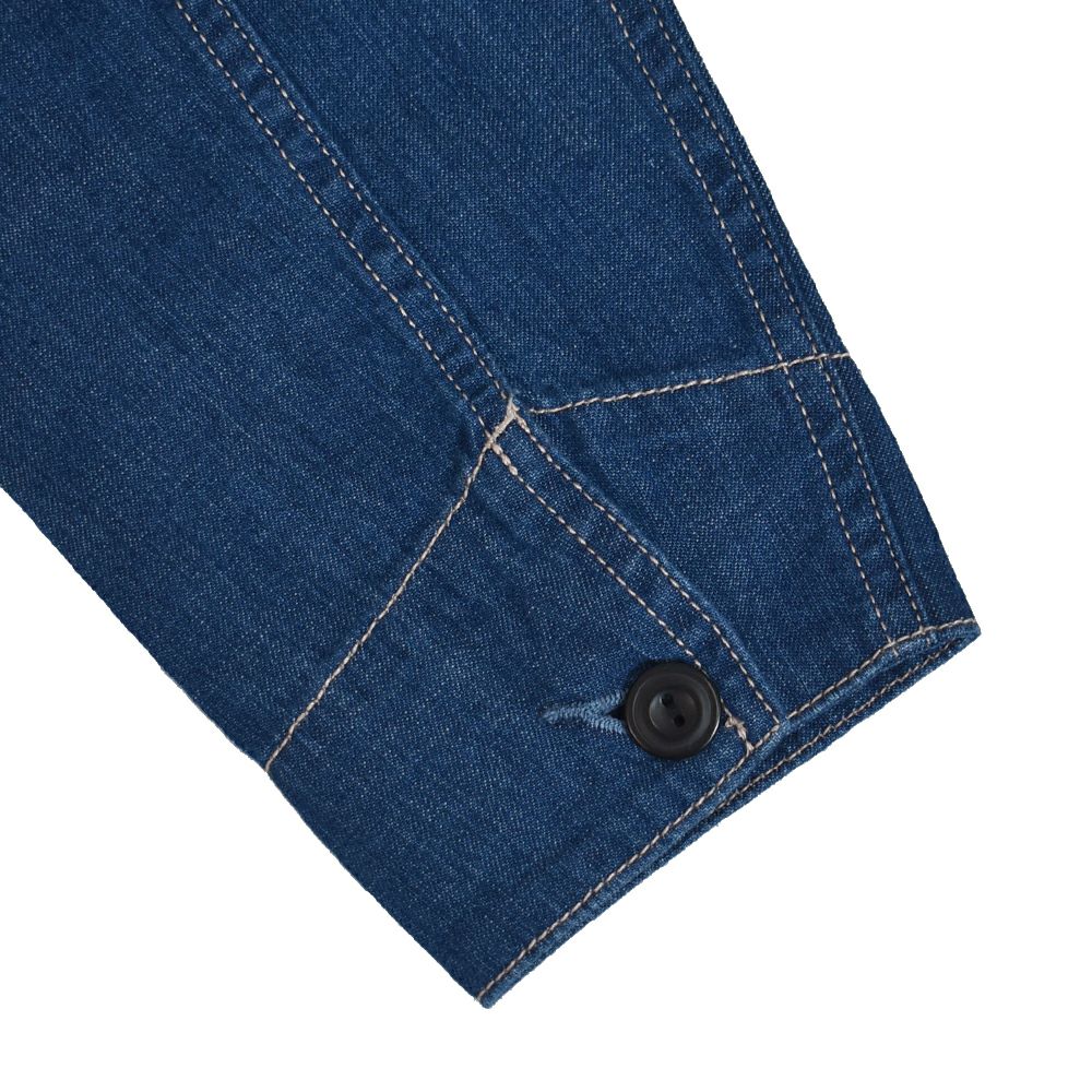 カフェッティ (Cafetty) ワークジャケット デニムジャケット ワークジャケット ノーカラージャケット CF-7192