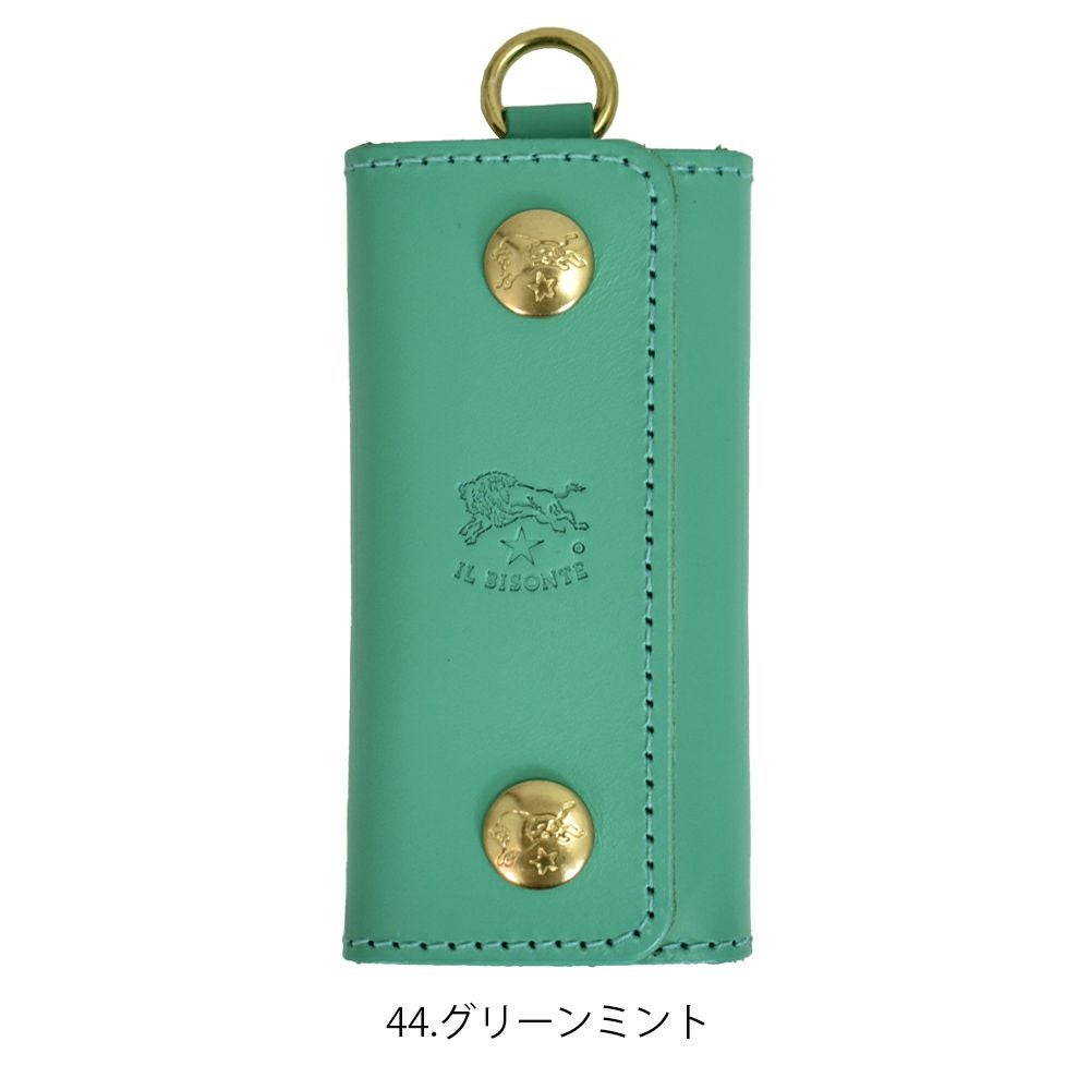 イルビゾンテ (IL BISONTE) キーケース 限定カラー リング付きレザー