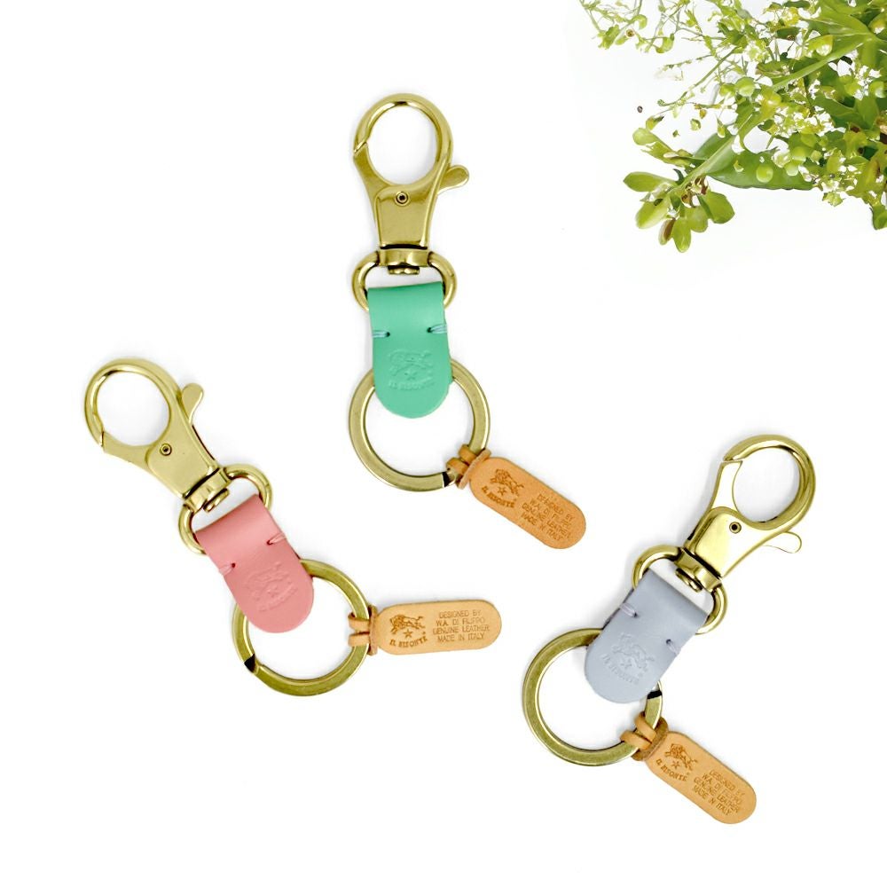 イルビゾンテ(IL BISONTE)キーリング 限定カラー レザーフックキーホルダー 54252-3-05951