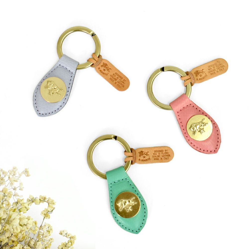 イルビゾンテ(IL BISONTE)キーリング 限定カラー レザーキーホルダー 54252-3-05350