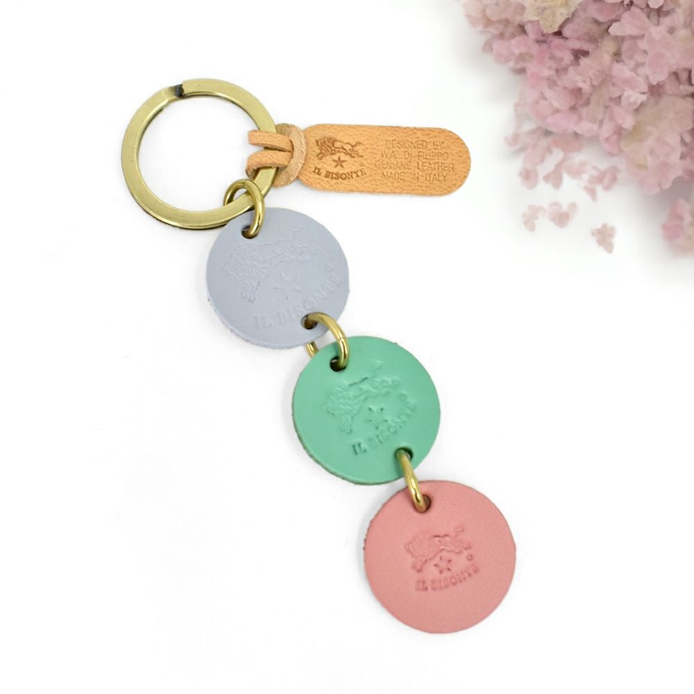 イルビゾンテ(IL BISONTE)キーリング レザーキーホルダー 54252-3-05550