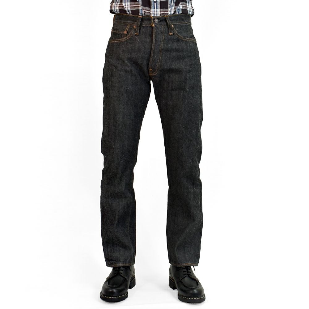 リゾルト (RESOLUTE) GB710 15thブラックモデル ブラックジーンズ ワンウォッシュ スリムストレート デニムパンツ 15周年