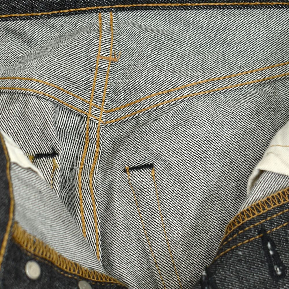 リゾルト (RESOLUTE) GB710 15thブラックモデル ブラックジーンズ ワンウォッシュ スリムストレート デニムパンツ 15周年