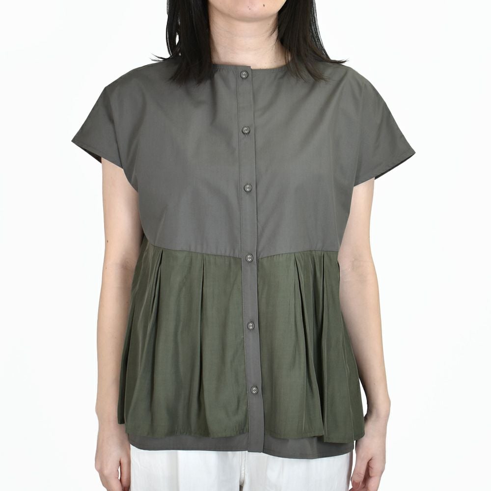 ケレン(KELEN) -UTA- 2WAY TUCK DESIGN TOPS 半袖シャツ ブラウス LKL25HBL2208