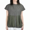ケレン(KELEN) -UTA- 2WAY TUCK DESIGN TOPS 半袖シャツ ブラウス LKL25HBL2208