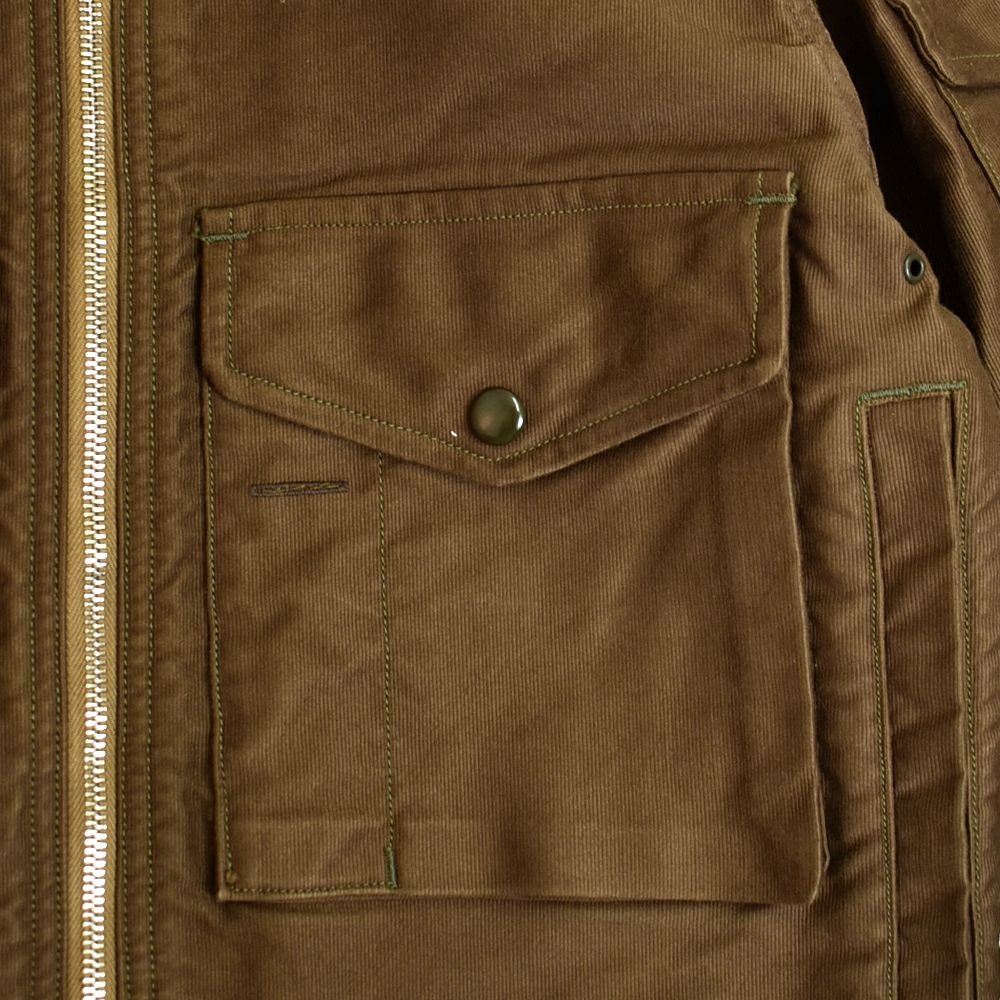 フリーホイーラーズ (FREEWHEELERS) -S-8 AVIATORS' JACKET- 1930~1940s MILITARY IMAGE SUMMER FLYING JACKET Original High Density Jungle Cloth SEPIA BROWN ミリタリージャケット ライトアウター コート 2521006