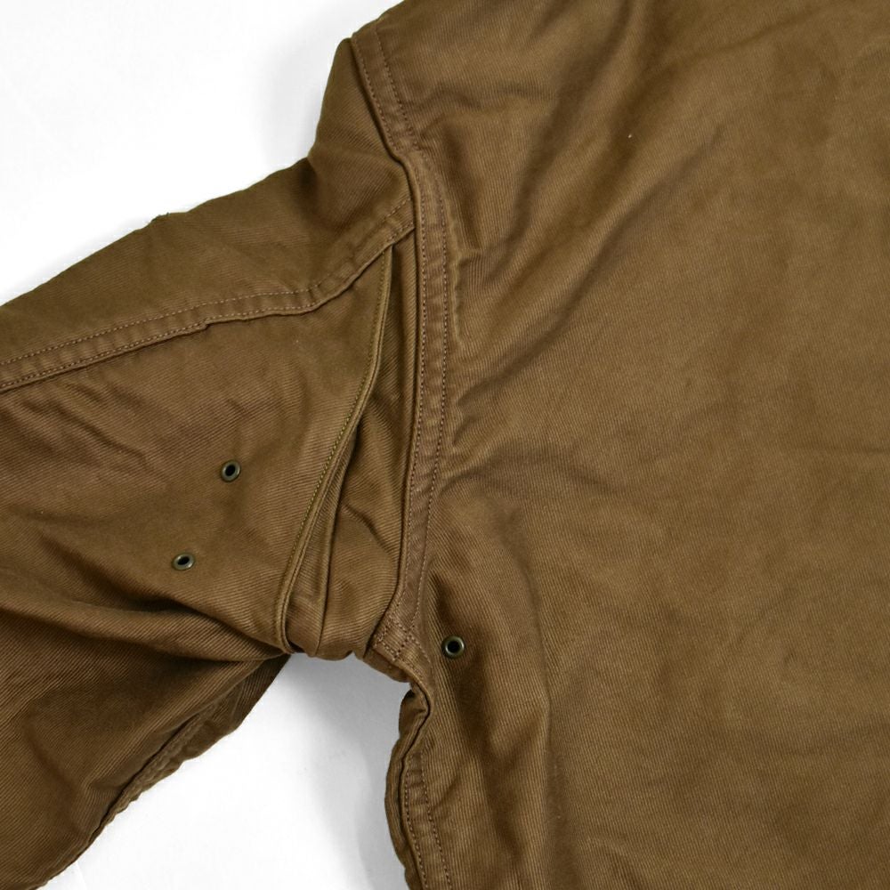 フリーホイーラーズ (FREEWHEELERS) -S-8 AVIATORS' JACKET- 1930~1940s MILITARY IMAGE SUMMER FLYING JACKET Original High Density Jungle Cloth SEPIA BROWN ミリタリージャケット ライトアウター コート 2521006