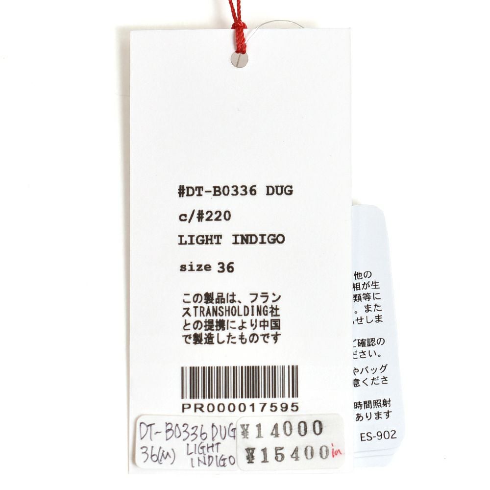 ダントン (DANTON) WOMEN'S DOT BUTTON B.D. SHORT SHIRT S/S 半袖デニムシャツ ブラウス DT-B0336DUG