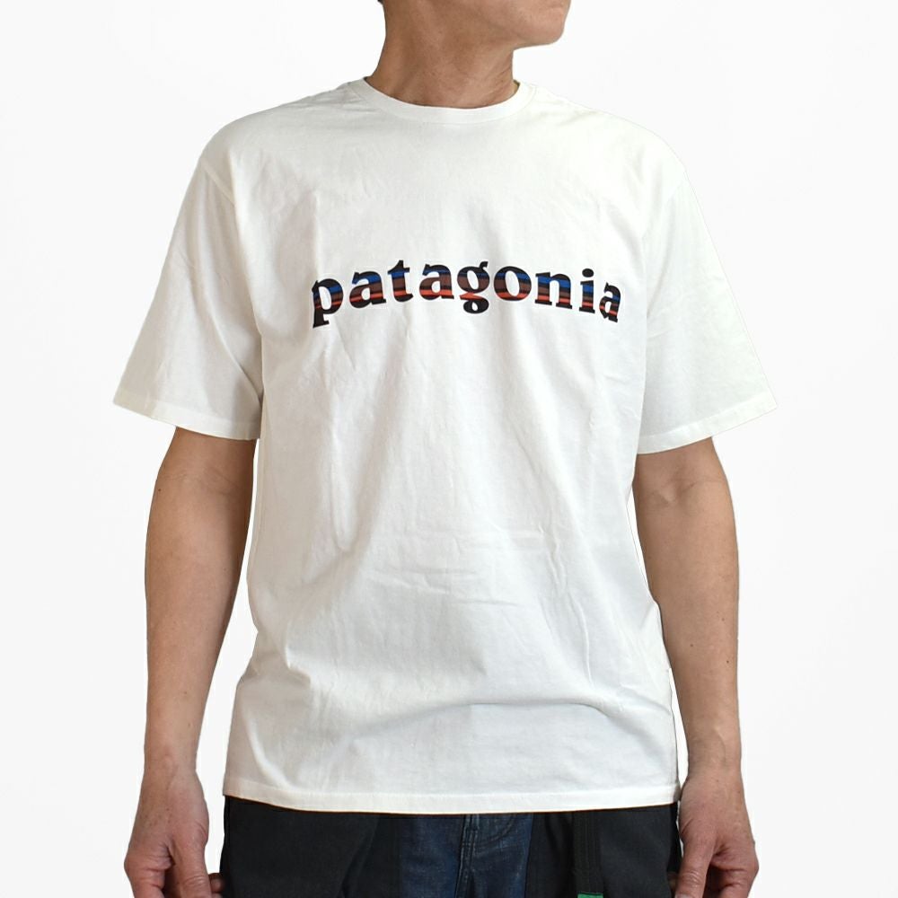 パタゴニア (PATAGONIA) メンズ '73 テキスト ロゴ オーガニック T パタゴニア (PATAGONIA) メンズ '73 テキスト ロゴ オーガニック T