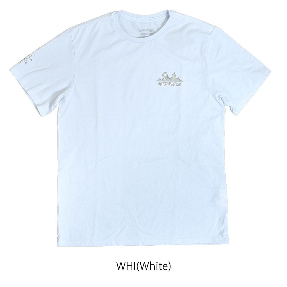 パタゴニア (PATAGONIA) メンズ ウインド ランナー レスポンシビリティー Men's Wind Runner Responsibili-Tee 半袖プリントTシャツ 37799 WHI(White)