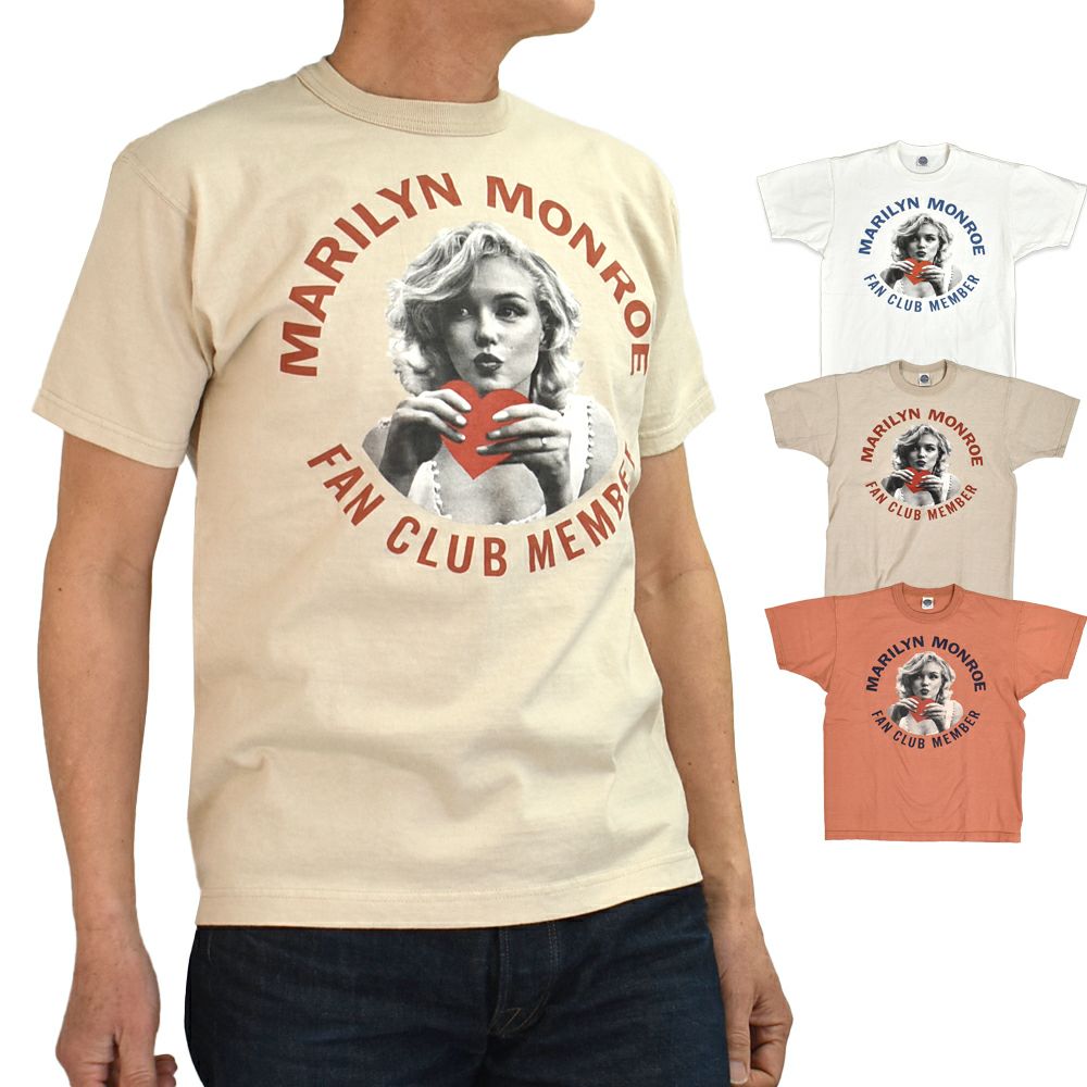 トイズマッコイ (TOYS McCOY) MARILYN MONROE TEE -FAN CLUB MEMBER