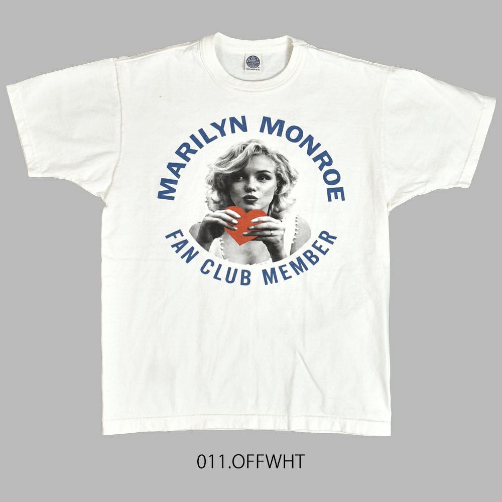 トイズマッコイ (TOYS McCOY) MARILYN MONROE TEE -FAN CLUB MEMBER- 半袖プリントTシャツ マリリン・モンロー TMC2513011.OFFWHT