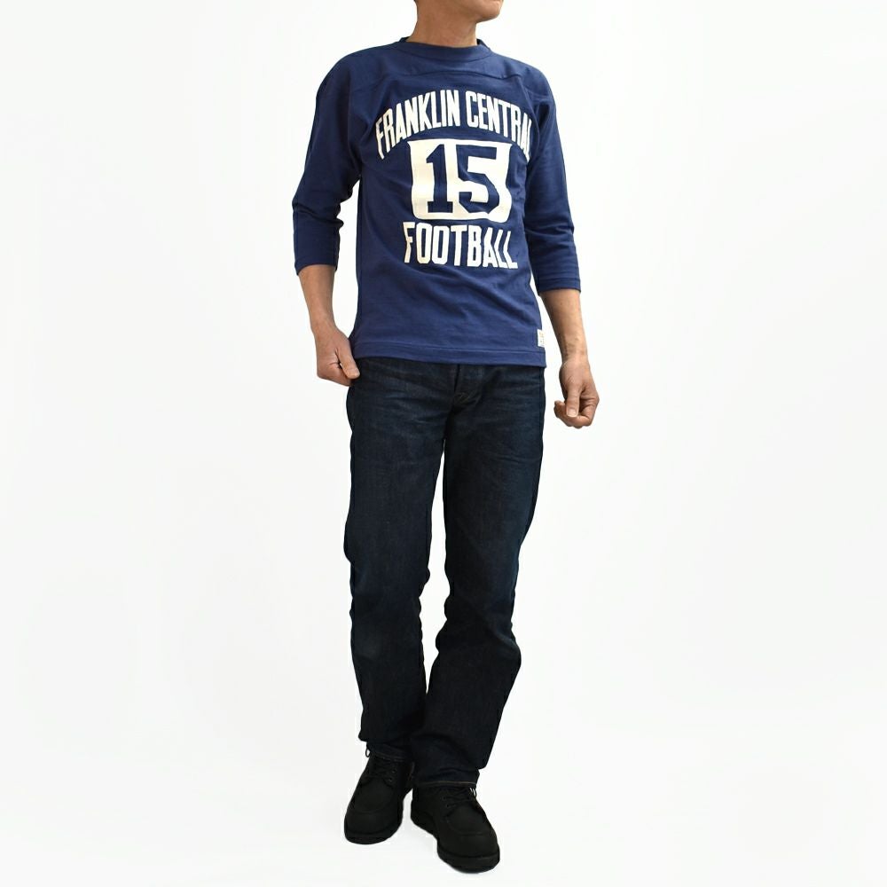 ウエアハウス (WAREHOUSE) Lot 4063 7分袖フットボールT FRANKLIN CENTRAL プリントTシャツ ロンT 4063