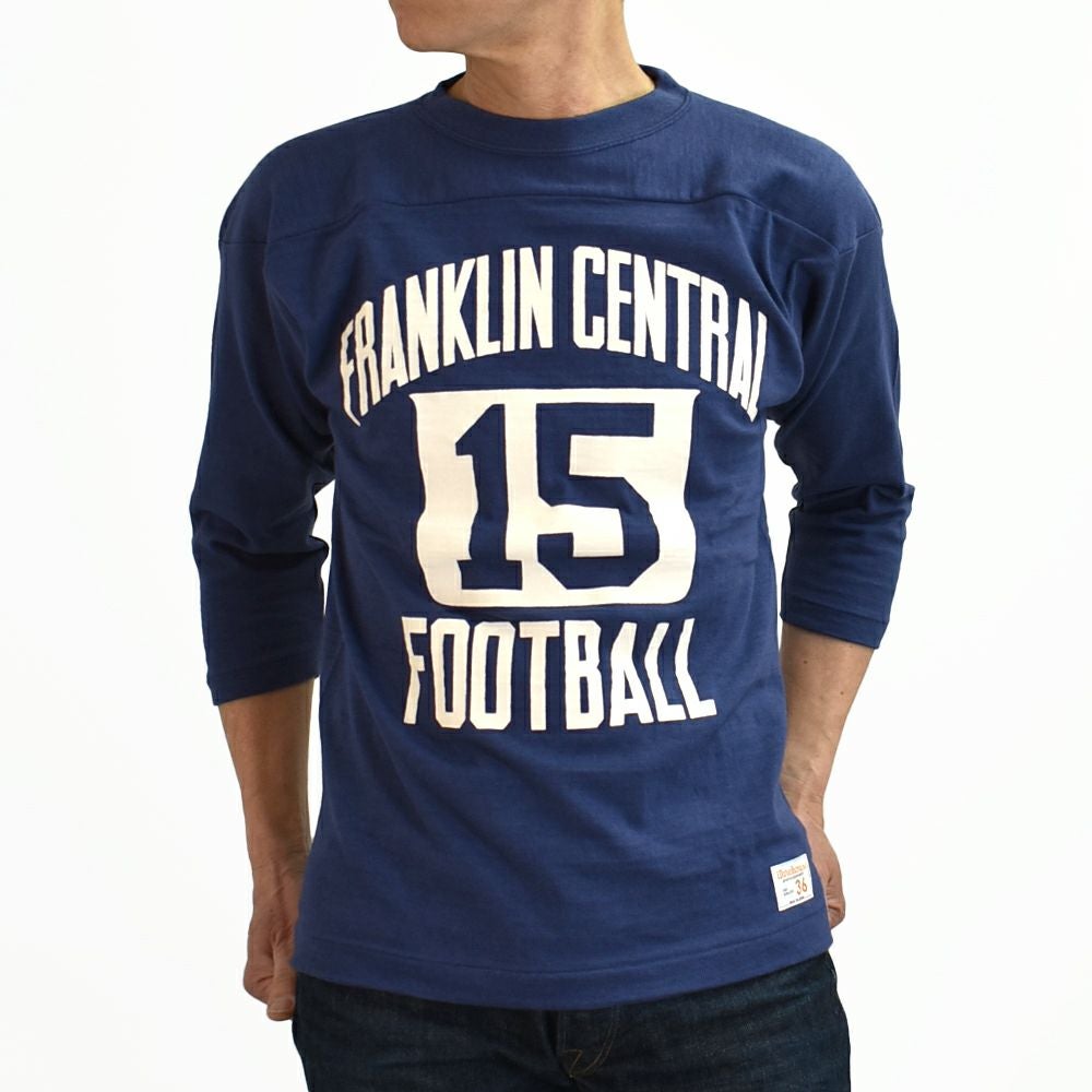 ウエアハウス (WAREHOUSE) Lot 4063 7分袖フットボールT FRANKLIN CENTRAL プリントTシャツ ロンT 4063