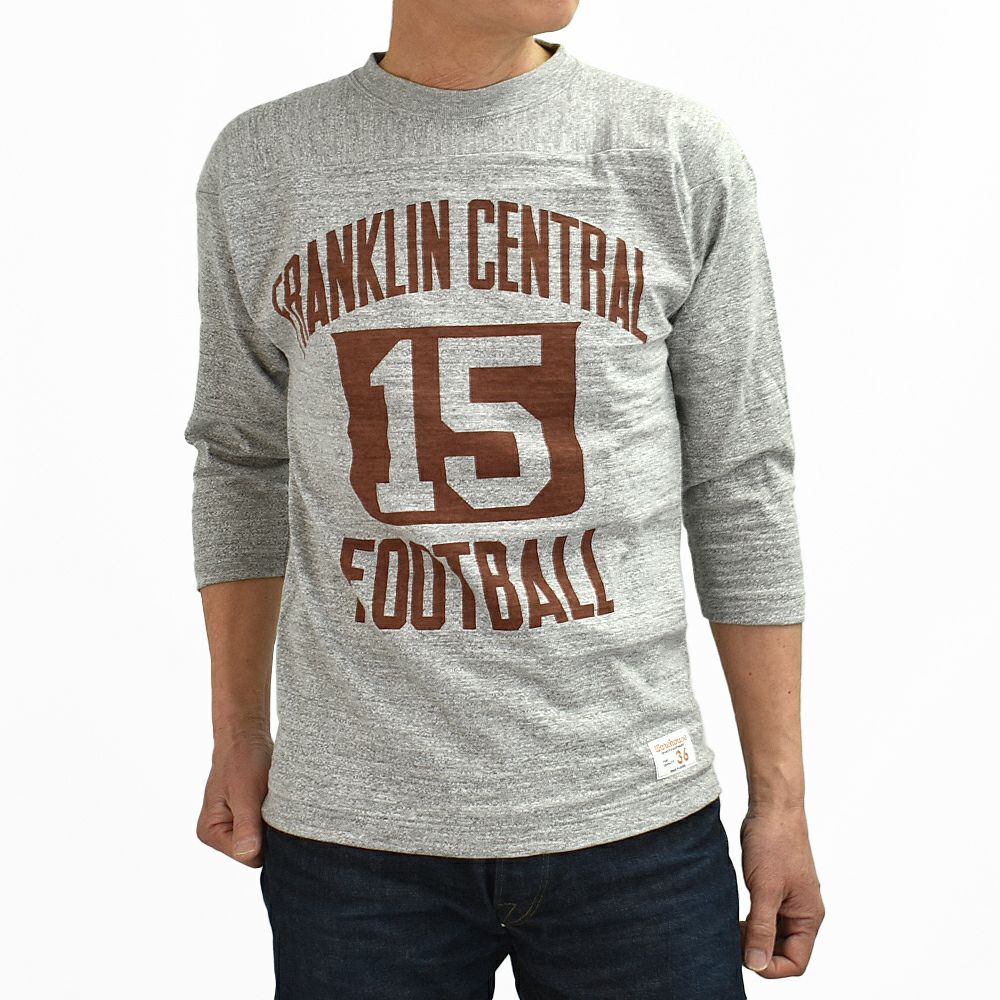 ウエアハウス (WAREHOUSE) Lot 4063 7分袖フットボールT FRANKLIN CENTRAL プリントTシャツ ロンT 4063