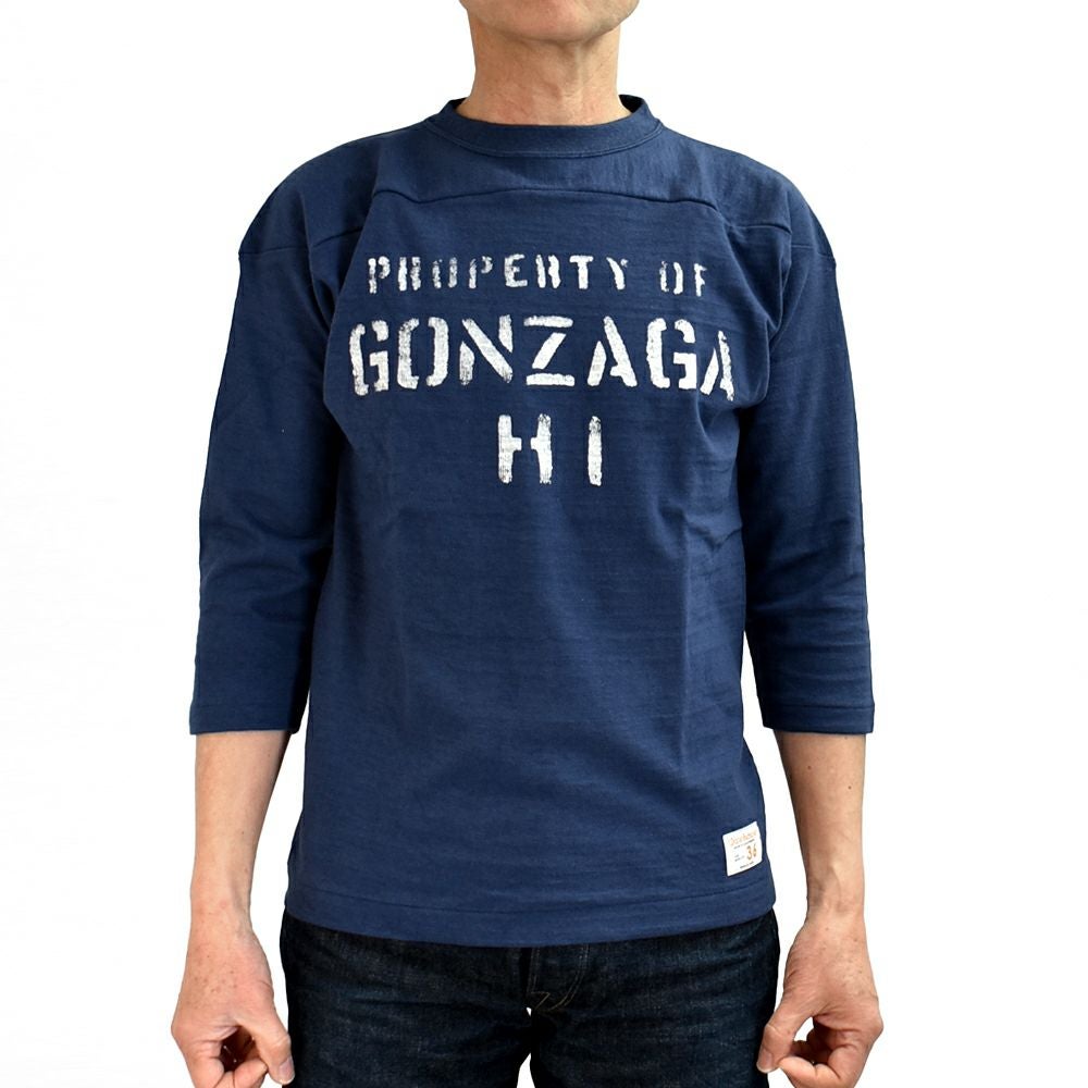 ウエアハウス (WAREHOUSE) Lot 4063 7分袖フットボールT GONZAGA HI