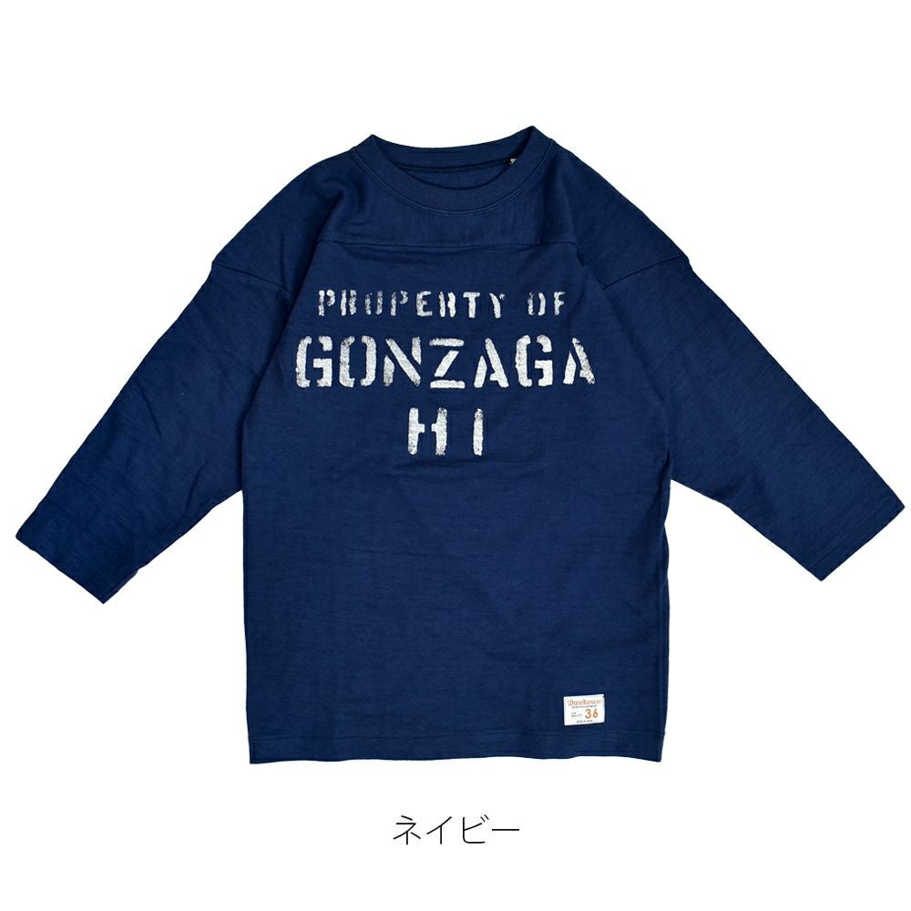 ウエアハウス (WAREHOUSE) Lot 4063 7分袖フットボールT GONZAGA HI