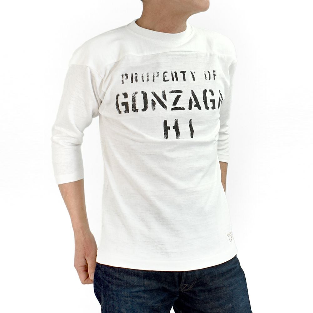 ウエアハウス (WAREHOUSE) Lot 4063 7分袖フットボールT GONZAGA HI